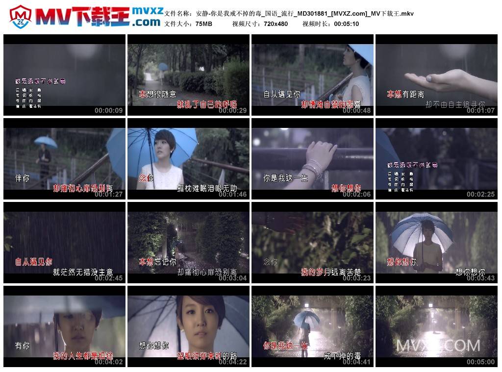 安静-你是我戒不掉的毒_国语_流行_MD301881